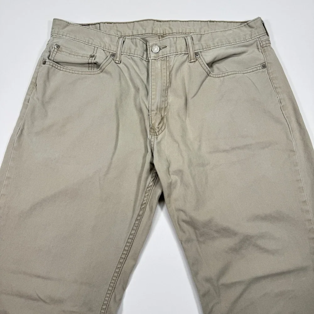 Levi's 559 Jeans Mens Tag 38x32 Fit 35x29 Tan Khaki Chino Relaxed Straight Pants
